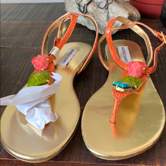 NWOT Marco Santi sandals - Picture 1 of 3